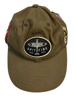Red Canoe Supermarine Spitfire in Khaki Baseball Cap Trucker Hat Velcro Back